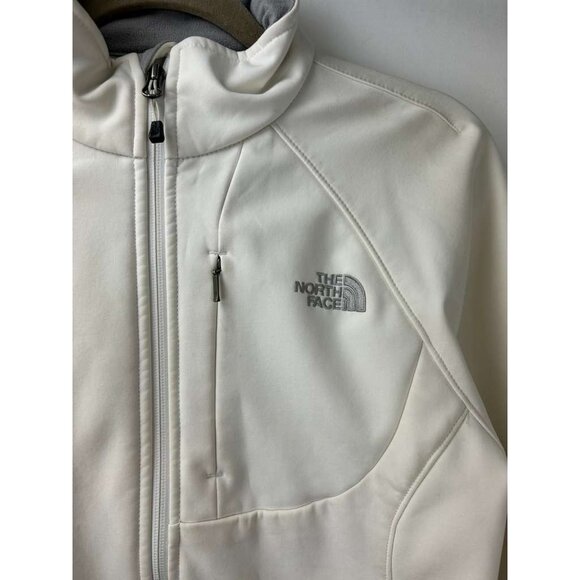 The North Face Women’s Size Medium Off White Softshell Full Zip Jacket - Picture 15 of 16